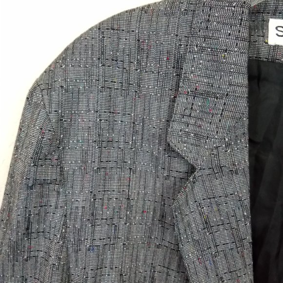 SPETTRO Men's Grey Woven Textured Buttoned Blazer - Picture 4 of 14